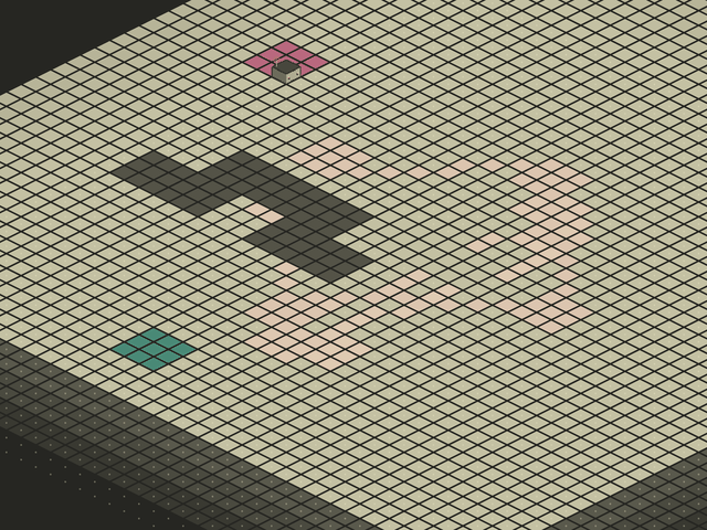 Video showing how the waves emitted by "threat" tiles in Layered are occluded by wall tiles